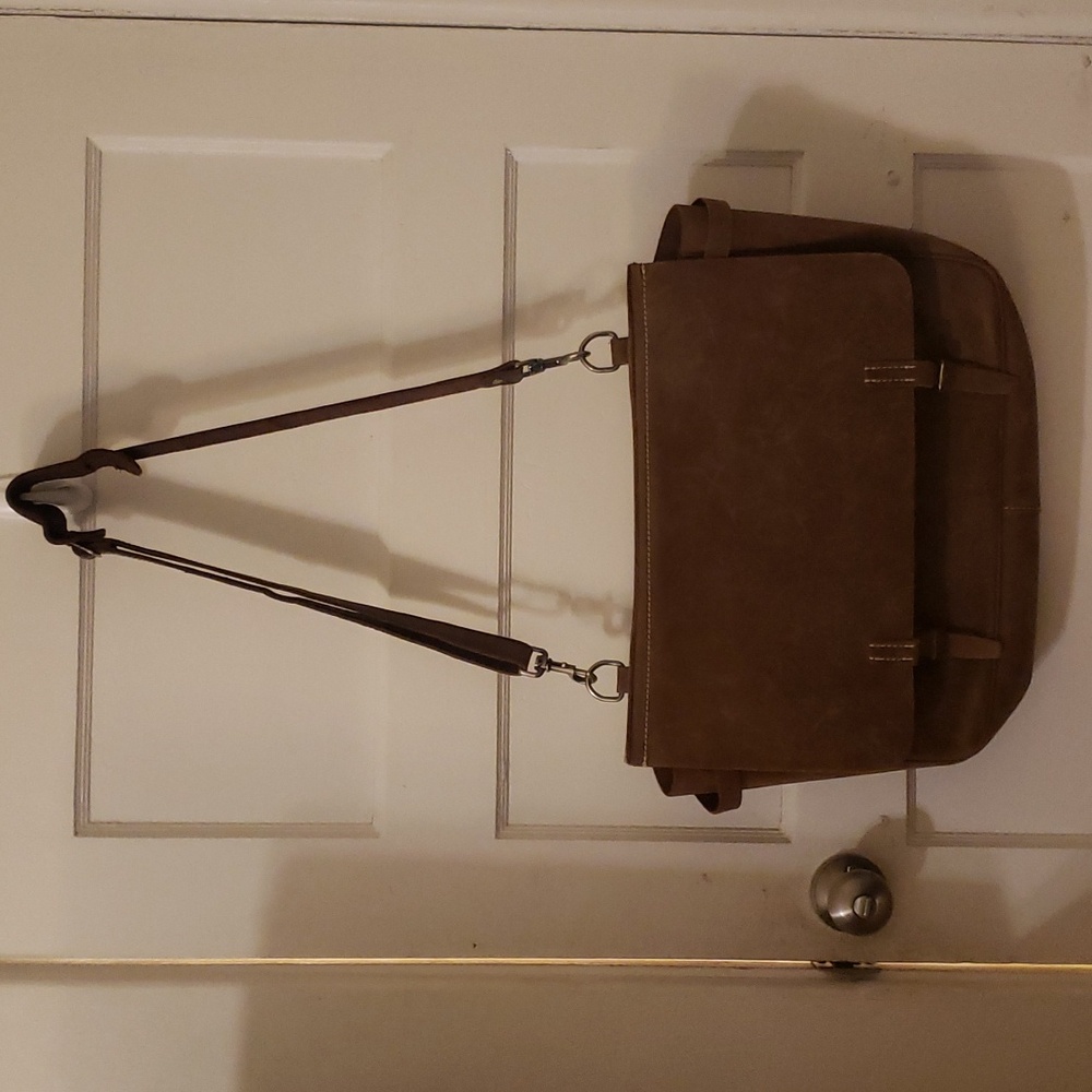 JCrew Leather Messenger Bag